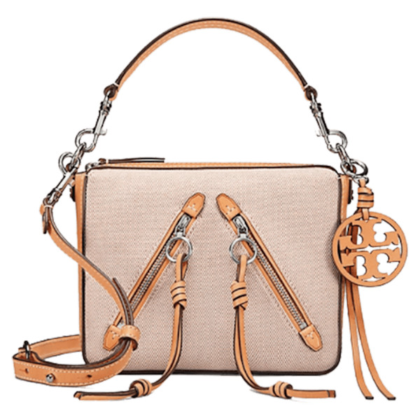 Tory Burch Moto Medium Canvas Bag Story Rain
