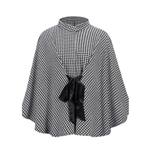 Houndstooth cape 