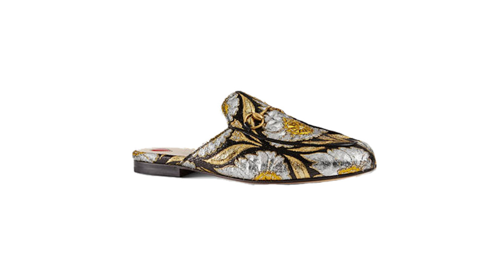 Gucci Princetown Floral Jacquard Slipper Story Rain