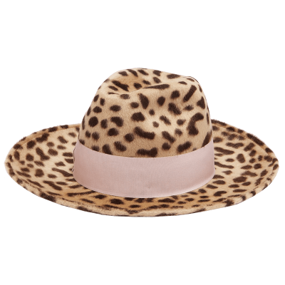 Federica moretti leopard print hat