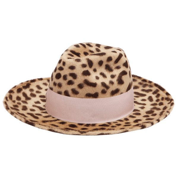 Federica moretti leopard print hat