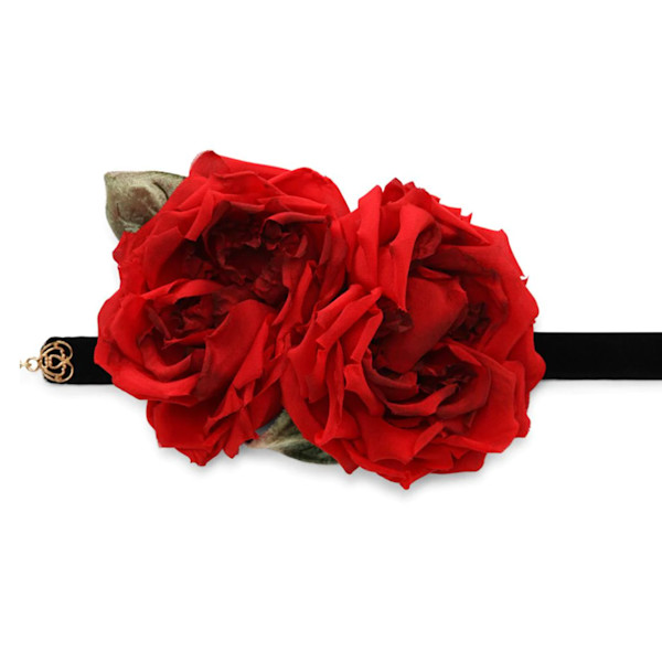 Dolce Gabbana Rose Appliqu Choker Necklace Story Rain