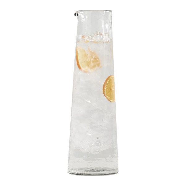 Pottery barn hammered glass carafe