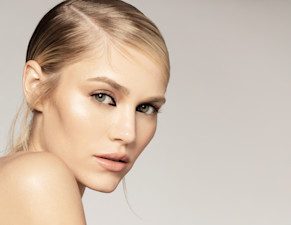 Michelle Randolph | Boy Blush, Spider Lash, Inner Corner, Blue Shadow, Dark Glossy Lips