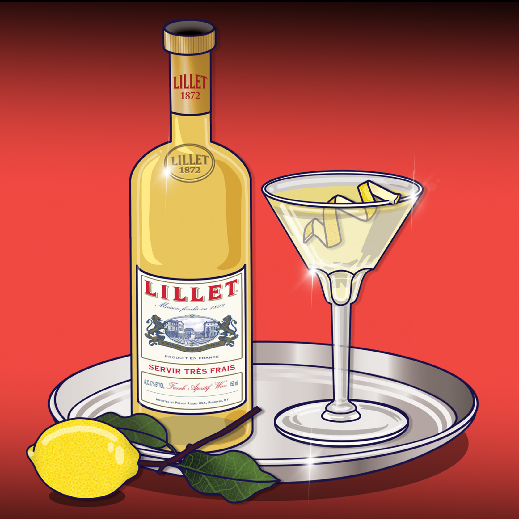 Lillet martini 1200 x 1200