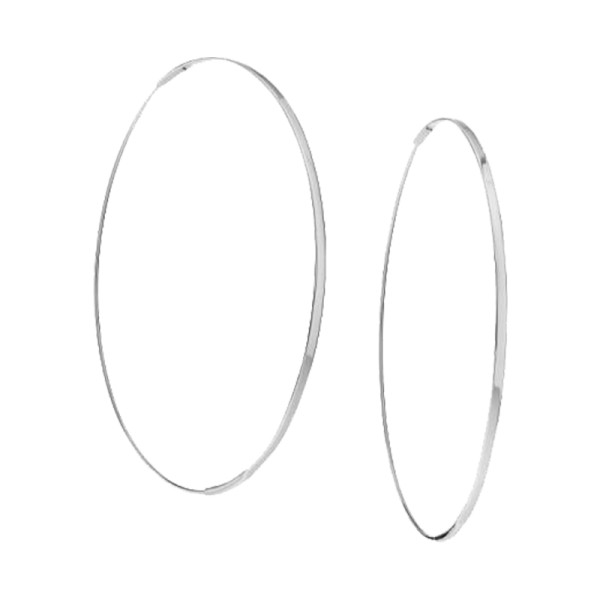 Lana flat magic 14k hoop earrings