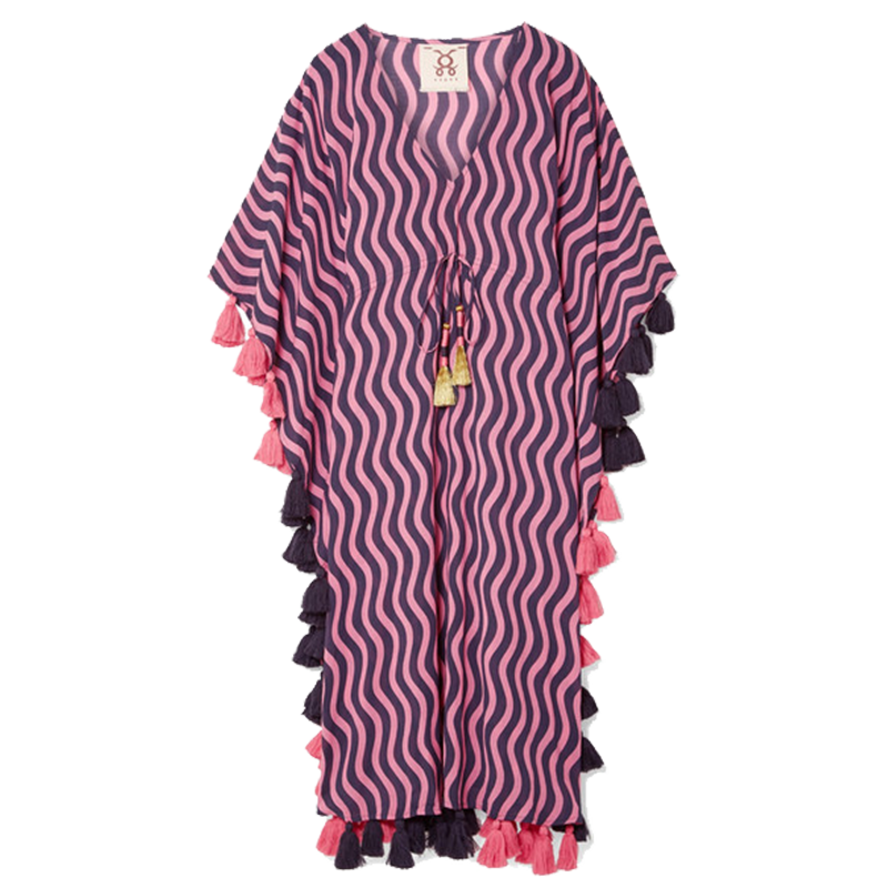 Figue Amrita Tasseled Printed Kaftan Story Rain