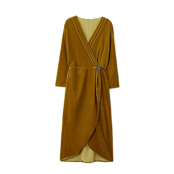 Mango velvet dress online