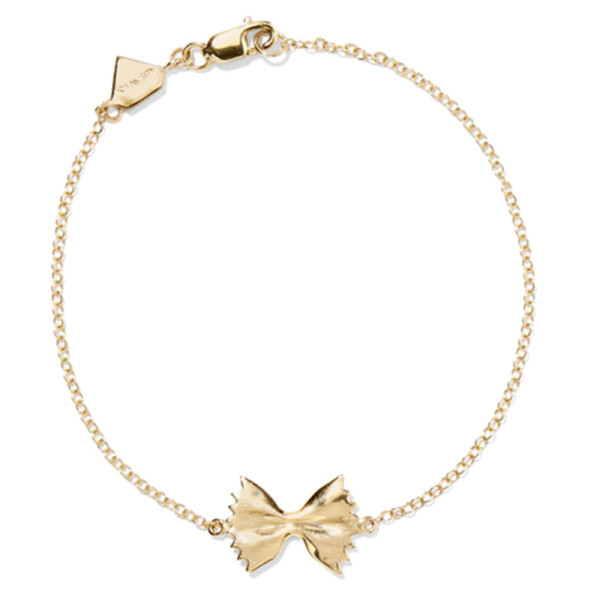 Alison lou bowtie 14k gold bracelet