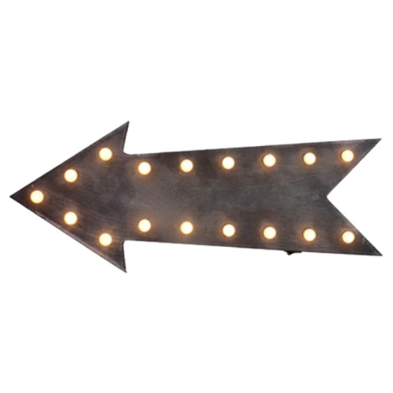 Story Marquee Rain + Arrow Tai Trading - Lighted Wing LED Sign |