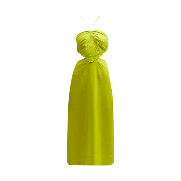 farm rio lime green dress Light Green Butterfly Cut-Out Midi Dress FARM Rio