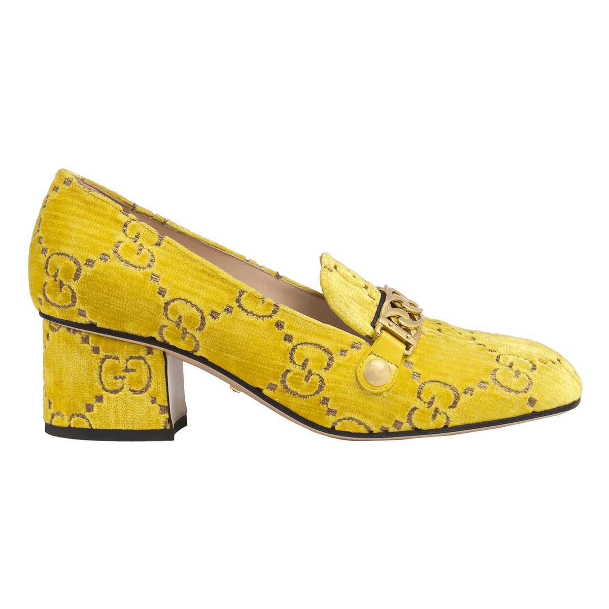 yellow gucci loafers
