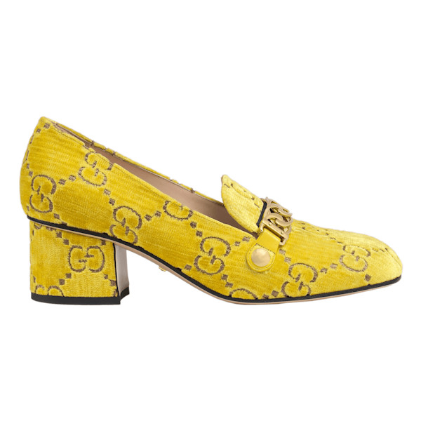 Gucci mid heel loafers online