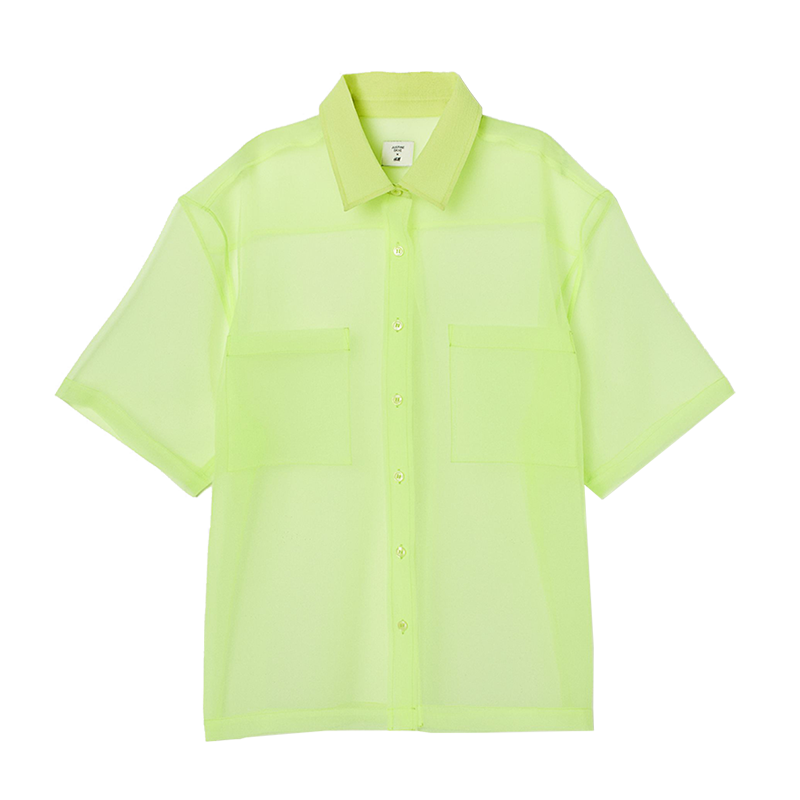 organza shirt h&m