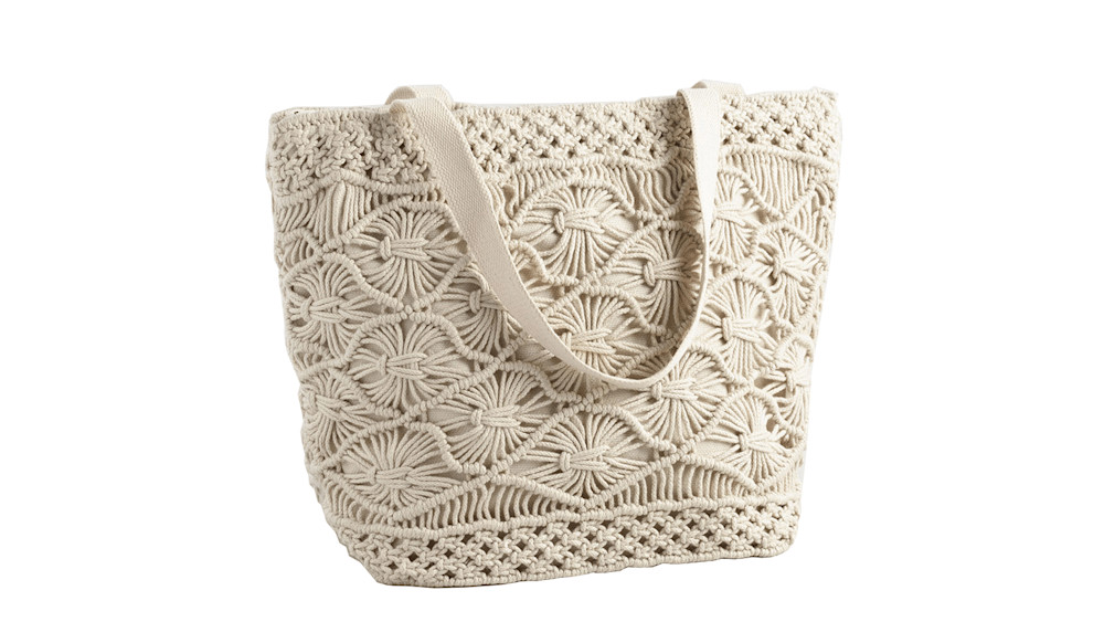 Tote bag macrame sales