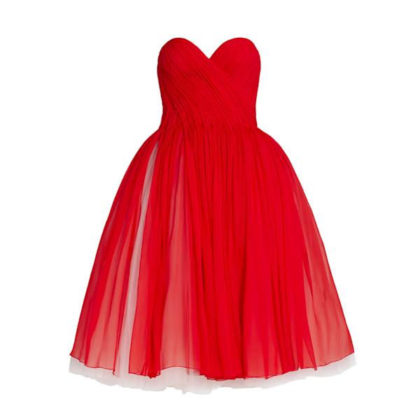 oscar de la renta fit and flare dress Orchid Fit And Flare Dress