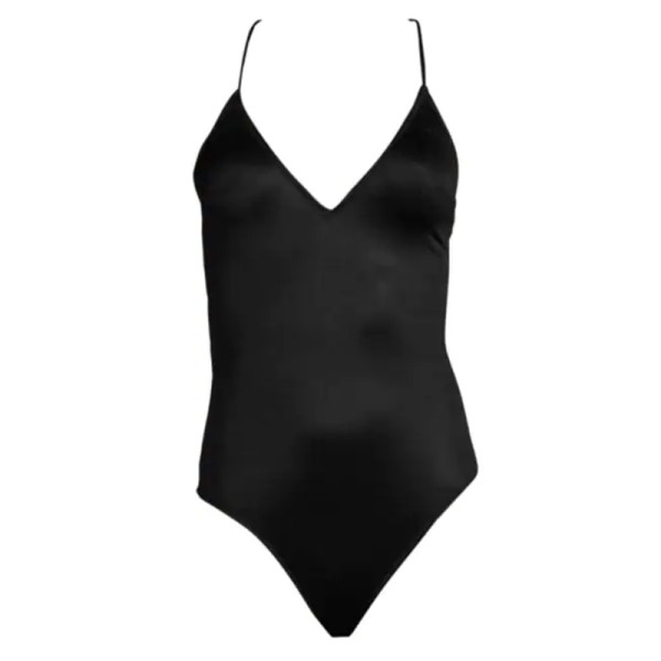 Fleur du mal plunging v neck bodysuit