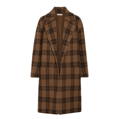 Vince   plaid car coat