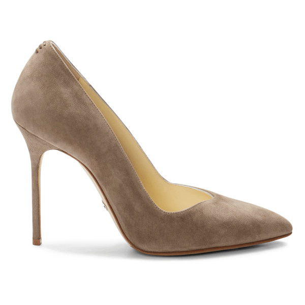 Perfect pump 100 in nude suede   sarah flint   chelsea handler 