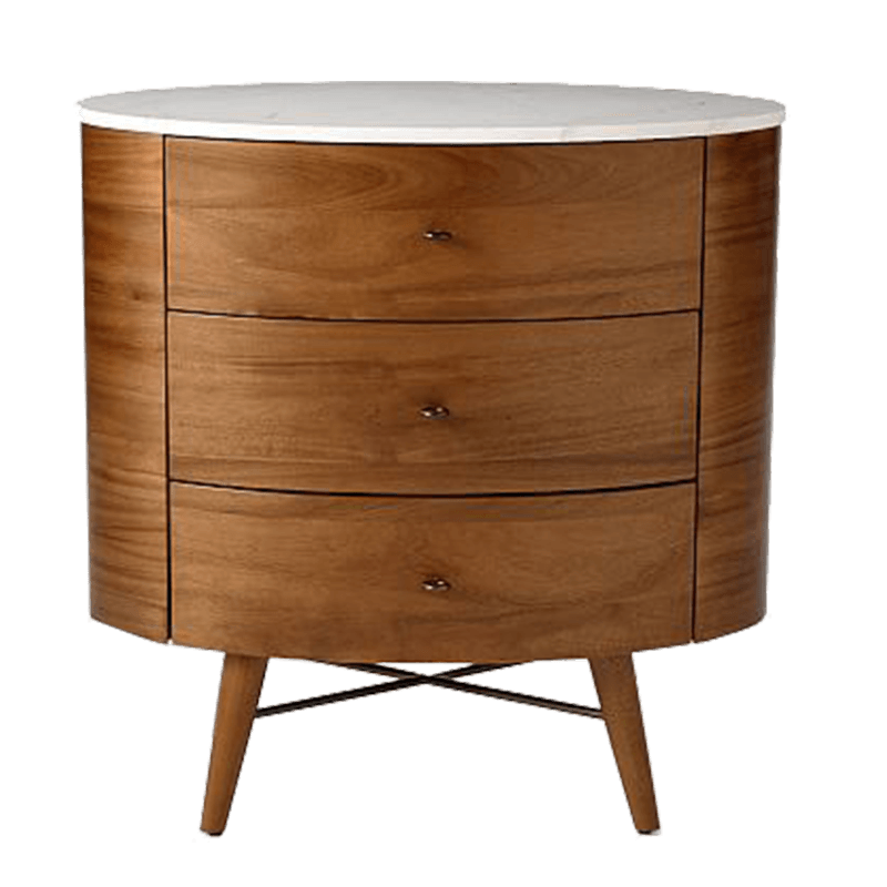 west elm penelope 3 drawer bedside table