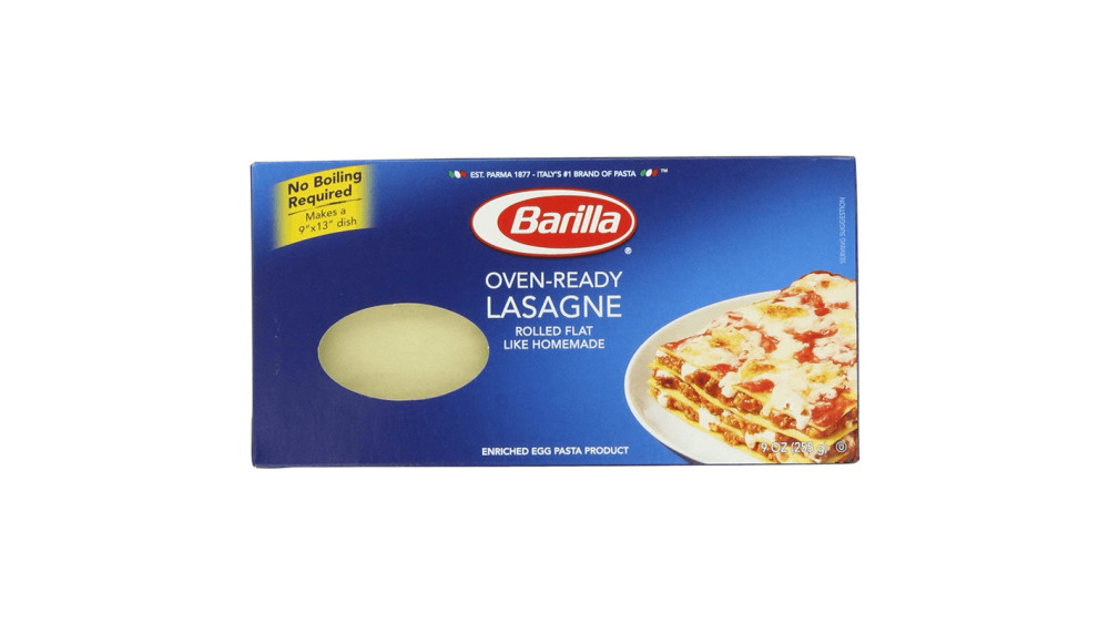 Barilla Pasta Oven Ready Lasagne Story Rain