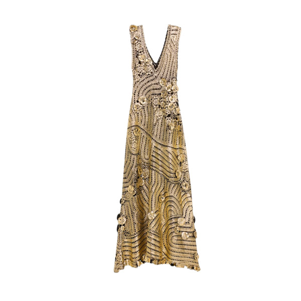 Ulla Johnson Evelyn Metallic Crochet Dress | Story + Rain Ulla Johnson Evelyn Metallic Crochet Dress | Story + Rain