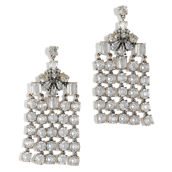 J. crew crystal chandelier earrings