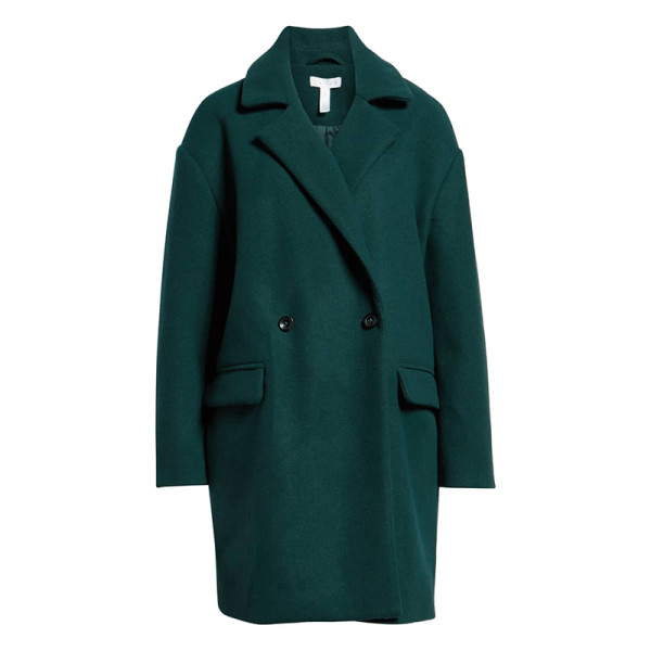 Leith oversize double breasted coat