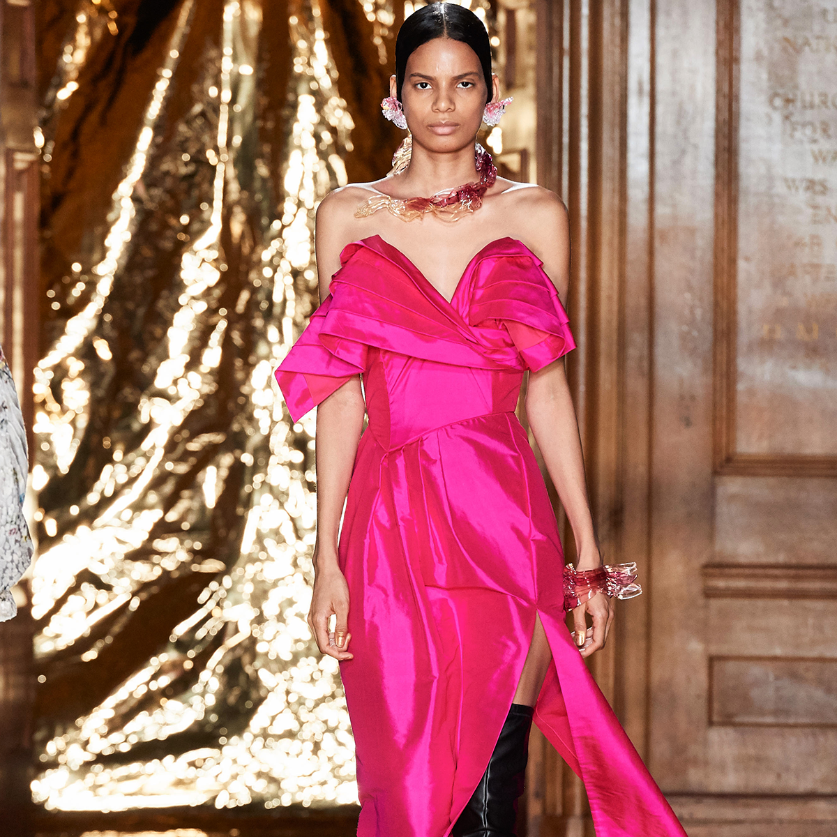 Pink Taffeta Dress