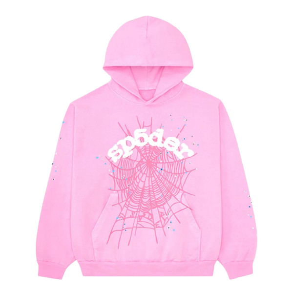 Sp5der og web hoodie pink