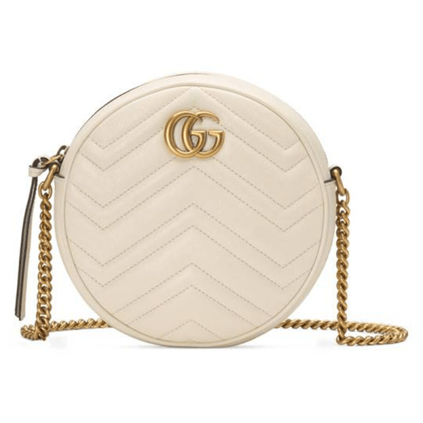 Gucci GG Marmont Mini Round Shoulder Bag Story Rain