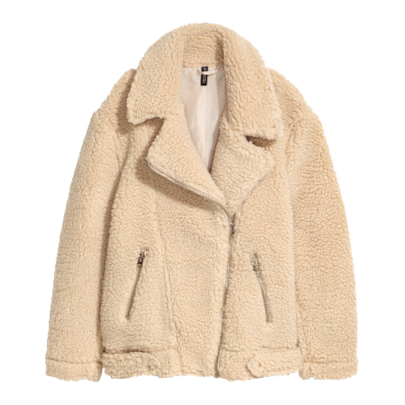 h&m fuzzy jacket