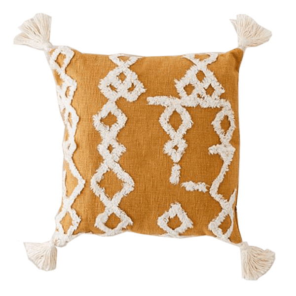 Urban outfitters  geo tufted tassel throw pillow