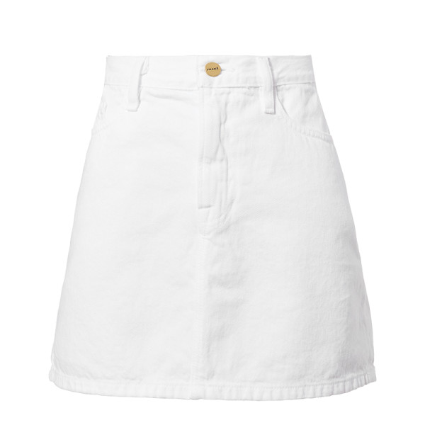 Frame le white mini skirt