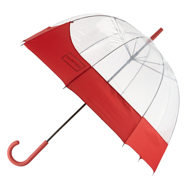 Hunter boots original moustache bubble umbrella in red