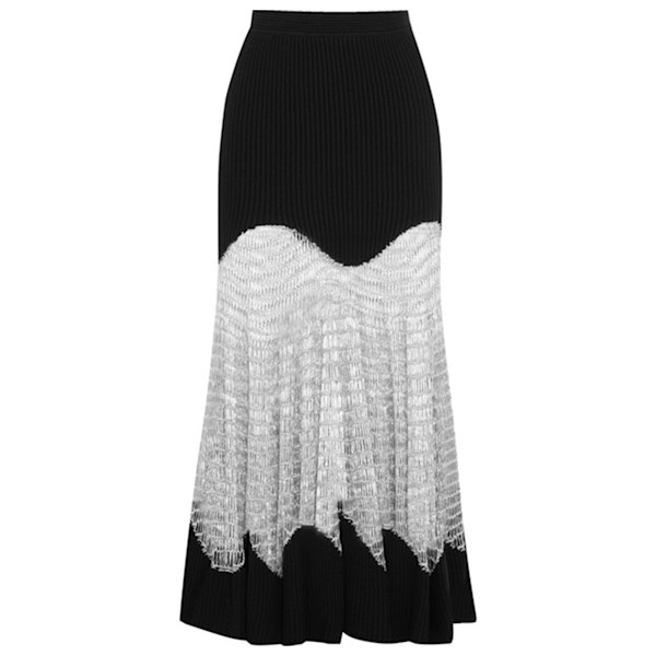 【関税&送料込】Alexander Mcqueen Long Skirt Alexander McQueen - Metallic Maxi Skirt | Story + Rain