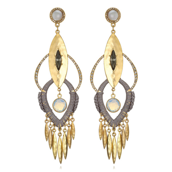 Sequin bimini chandelier earrings