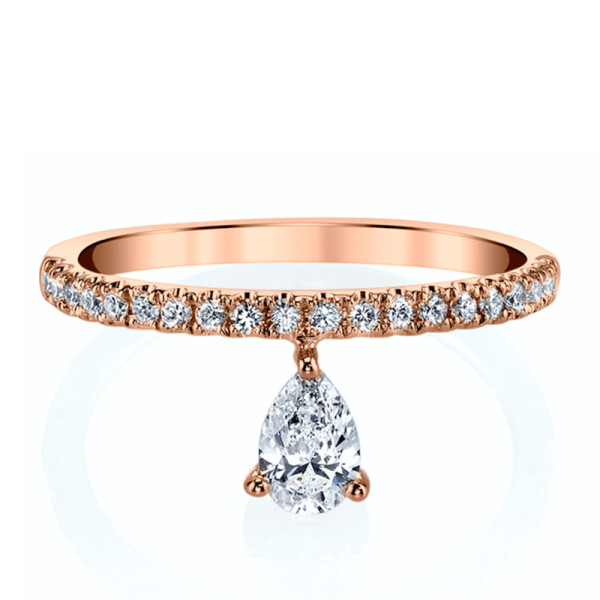 Anita ko diamond and 18k rose gold duchess eternity ring