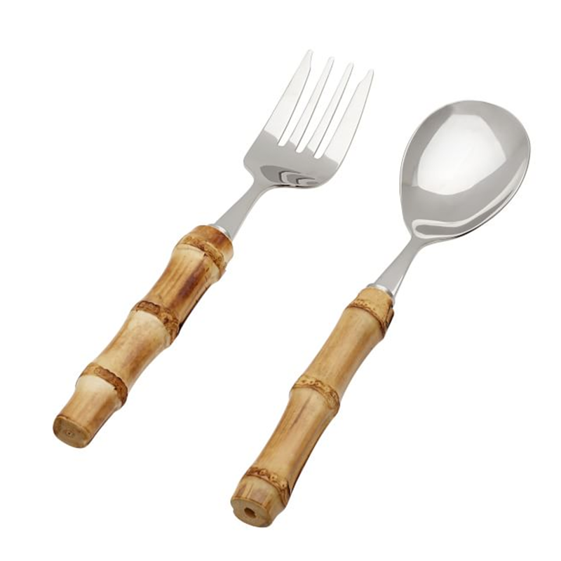 Pottery Barn Bamboo Serving Utensils Story + Rain