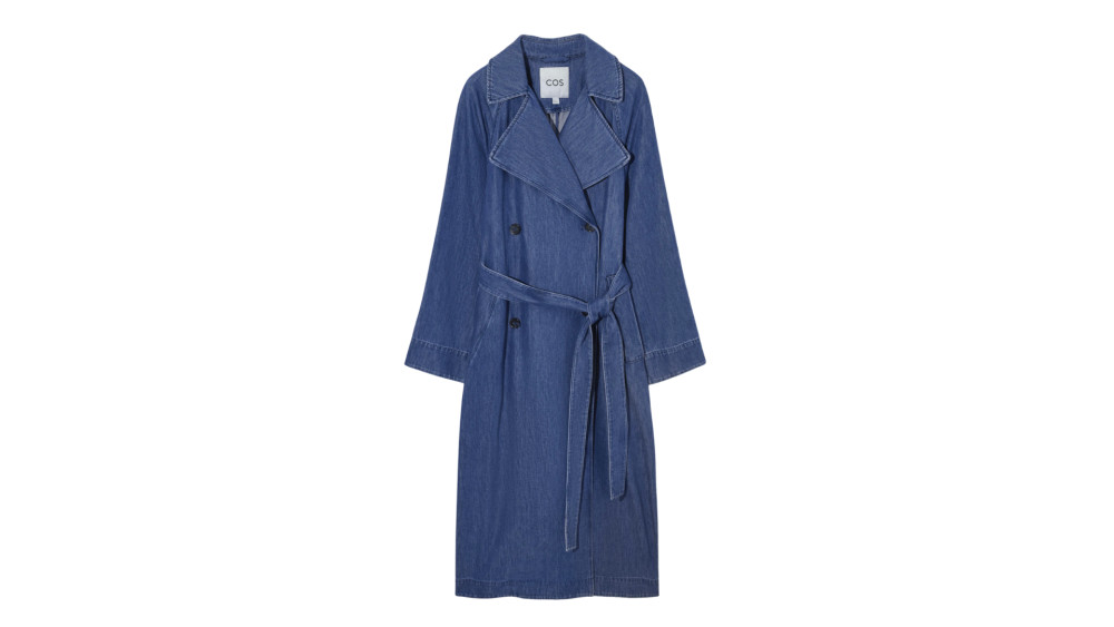 - COS Belted Denim Trench | Story + Rain
