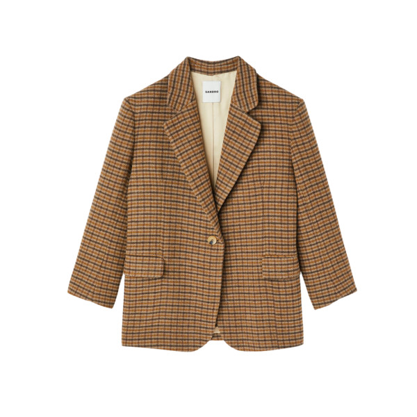 Sandro 2025 checked blazer