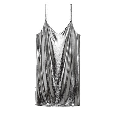 - H&M Shimmering Metallic Dress | Story + Rain