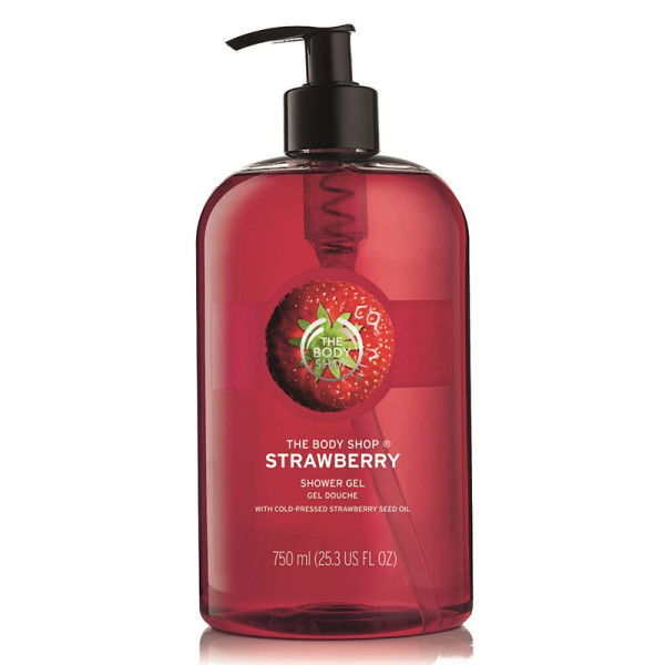 butik grundlæggende Eller enten The Body Shop - Jumbo Strawberry Shower Gel | Story + Rain