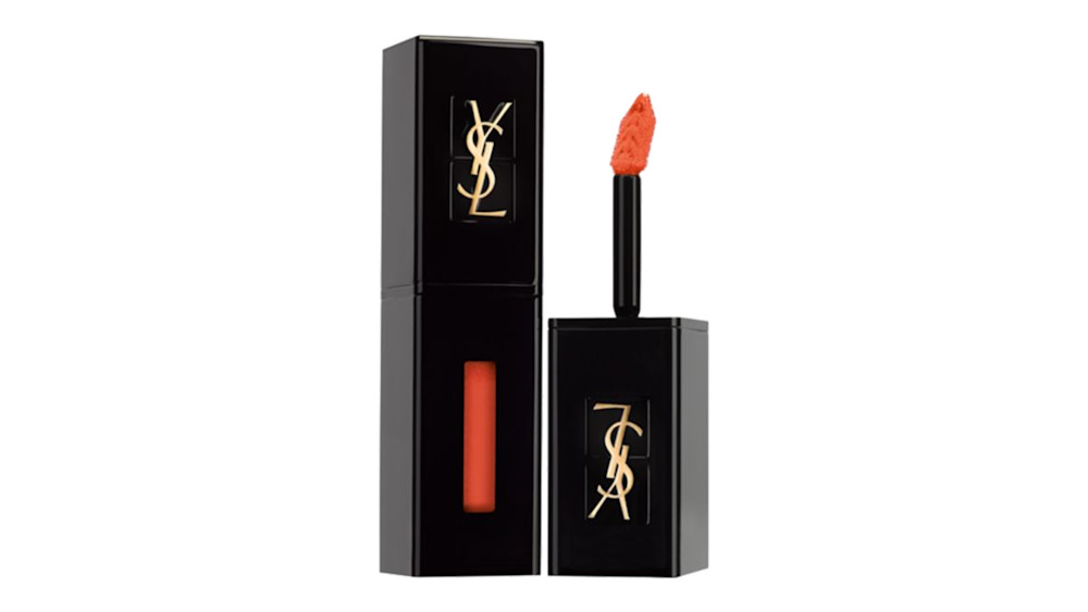Yves Saint Laurent Vinyl Lip Cream in Rave Orange Story Rain