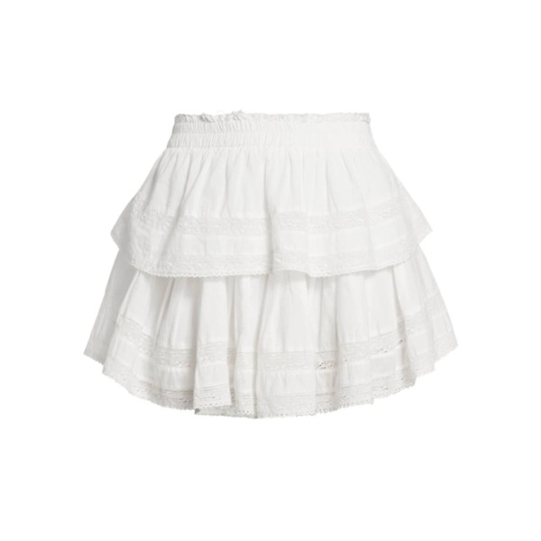 Loveshackfancy ruffle mini skirt