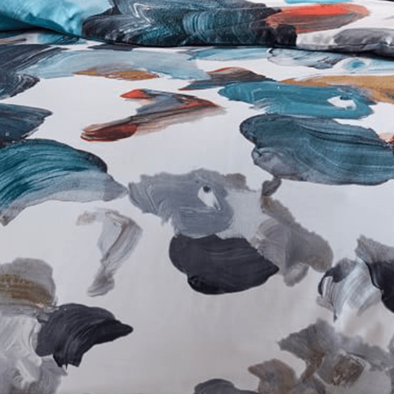 West Elm Tencel Artist S Palette Duvet Cover Story Rain