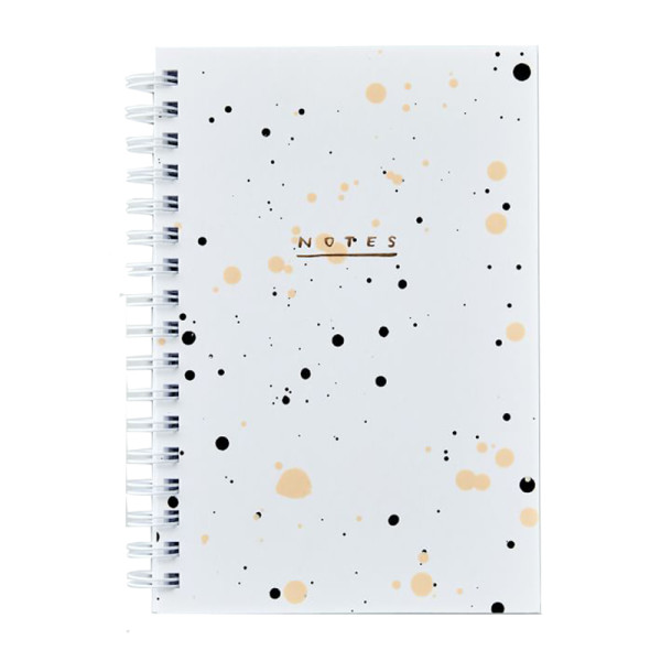 West elm pearl drip painted notebook