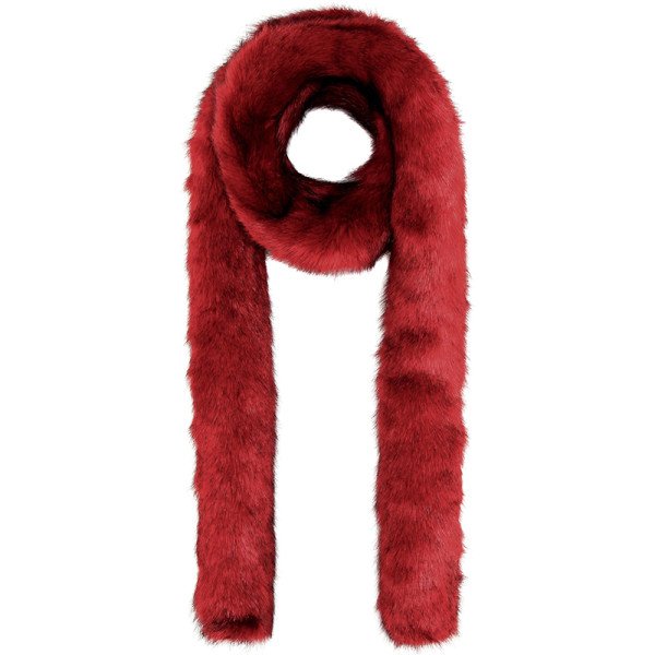 Helmut lang faux fur long stole scarf