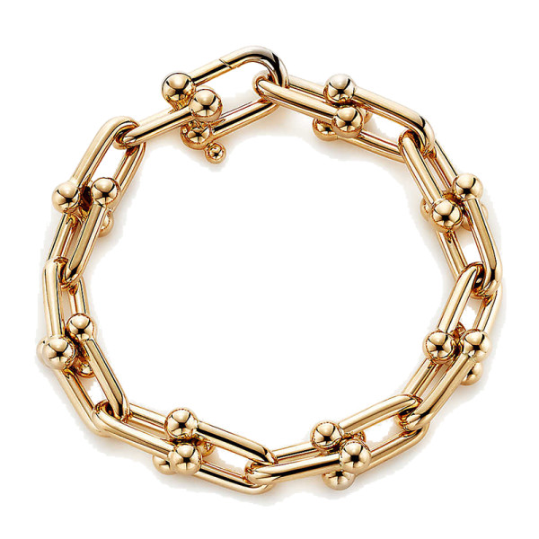 Tiffany   co. link 18 karat gold bracelet