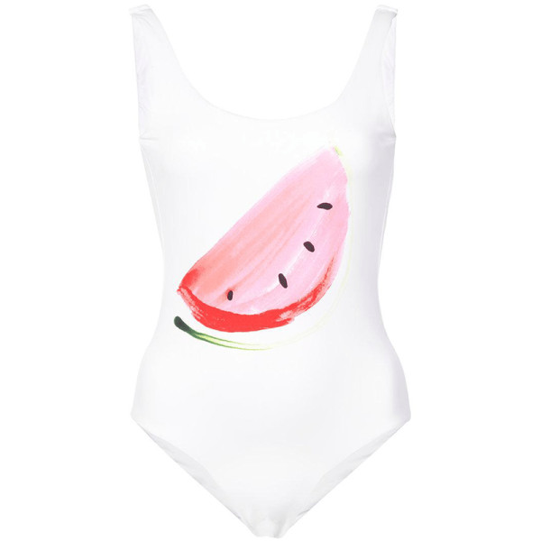 Onia kelly watermelon one piece low back swimsuit